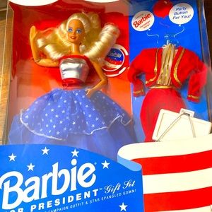 Vintage Barbie For President Gift Set 1991 Limited Edition Toys R Us